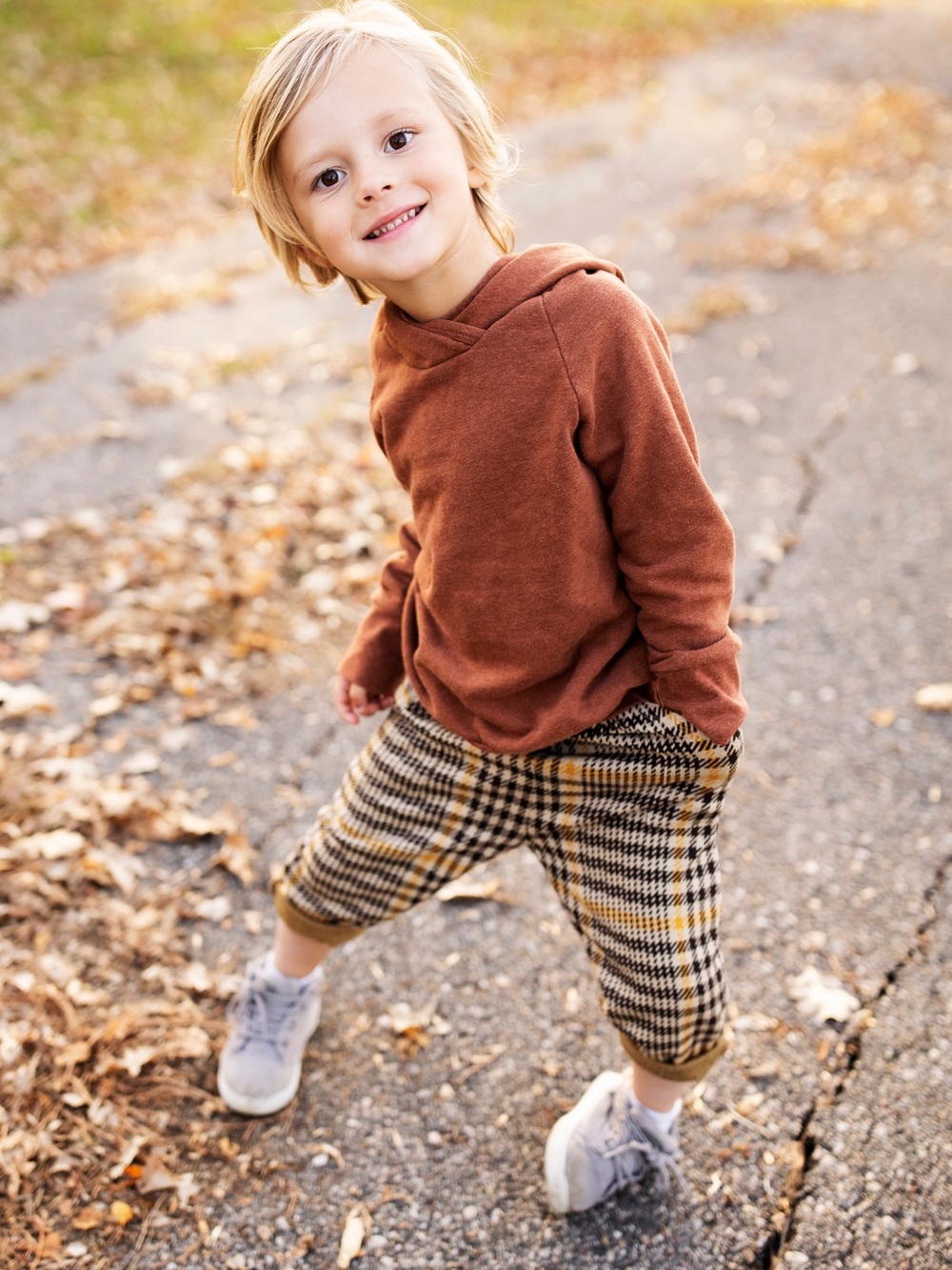 AMMEHOELA KIDS Plaid pants - cool Amsterdam brand - size 6/8